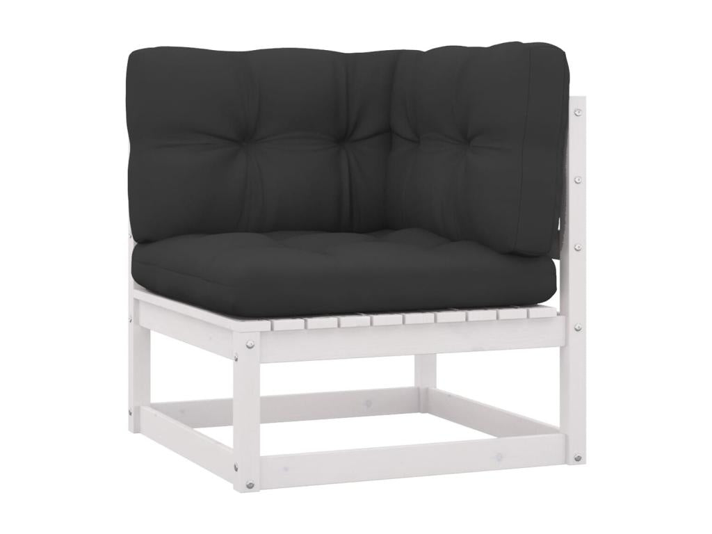 Pine Wood, Outdoor Furniture Set, White