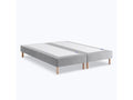Solid Wood, Bed Base, 90 X 190 cm, Gray
