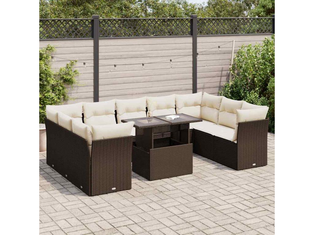 Woven Resin, Outdoor Furniture Set, Brown
