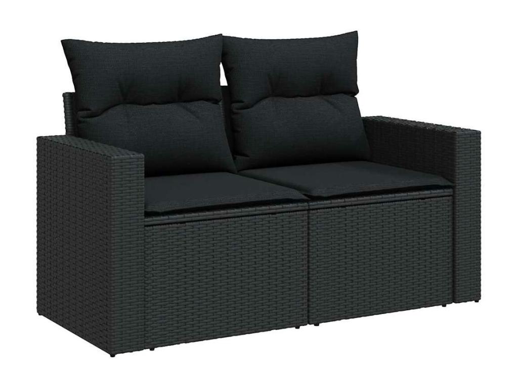 Woven Resin, Outdoor Furniture Set, Black