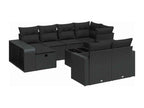 Woven Resin, Outdoor Furniture Set, Black