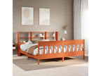 Pine Wood, Bed Frame, 200 X 200 cm, Brown