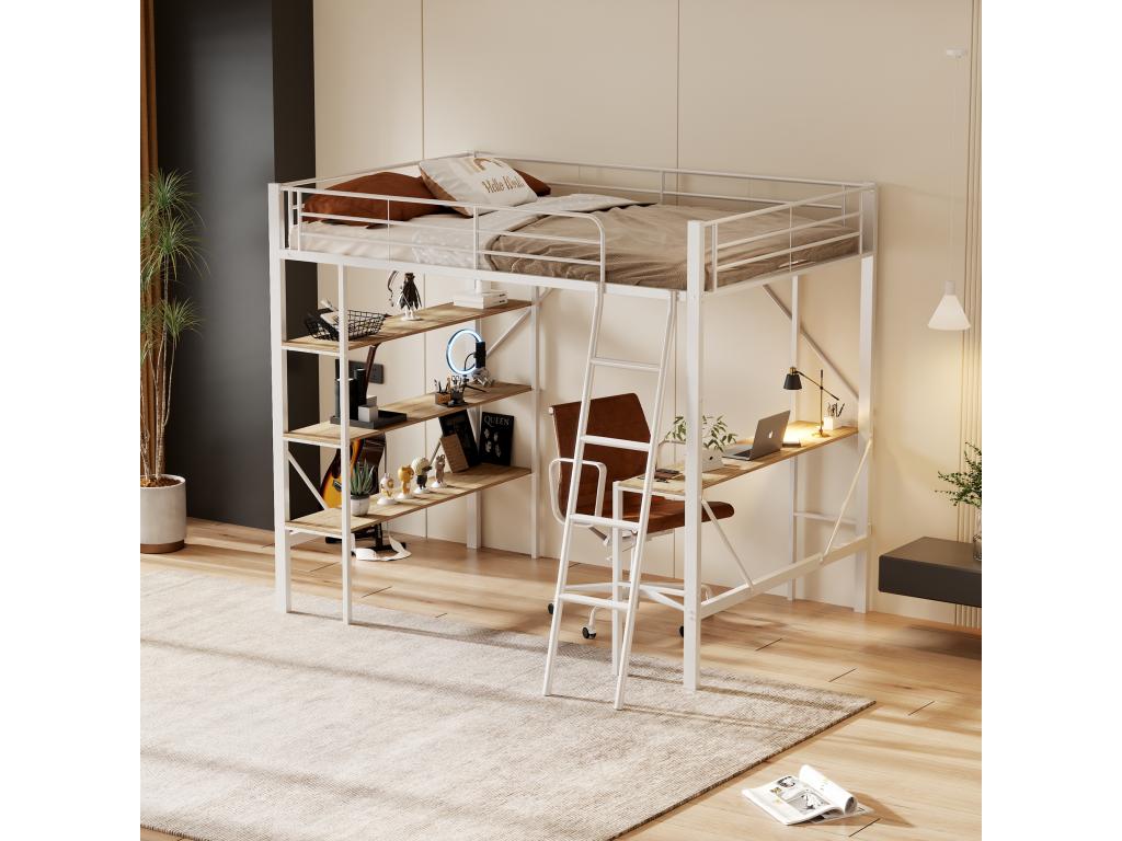 Shelf Unit, 90 X 200 cm, White