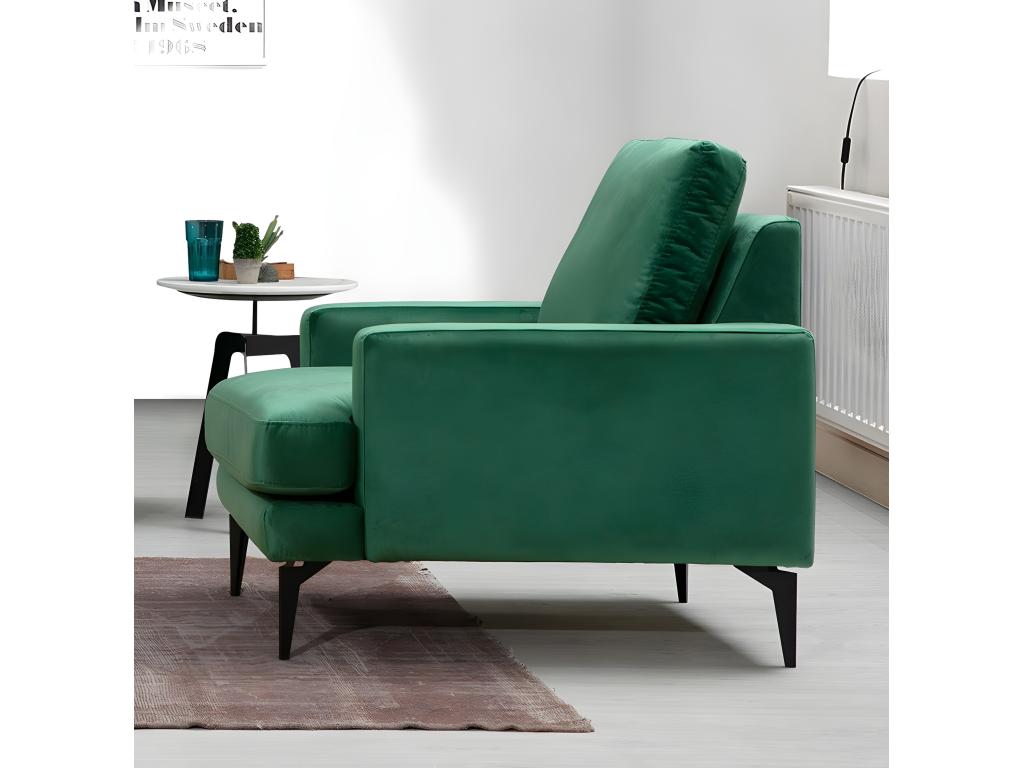 Velvet, Armchair, Green