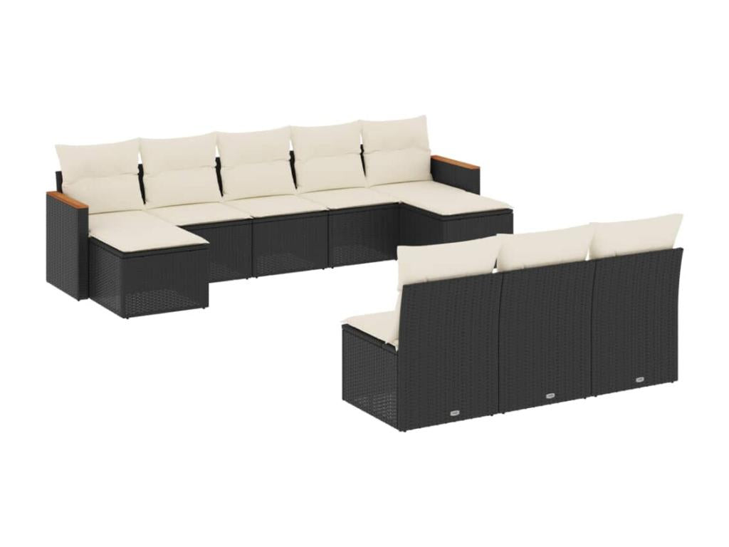 Woven Resin, Outdoor Furniture Set, Black