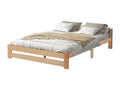 Solid Wood, Bed Base, 200X140 cm, White