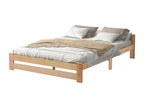 Solid Wood, Bed Base, 200X140 cm, White