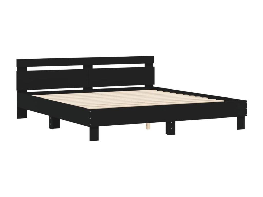 Bed Frame, 160 X 200 cm, Black