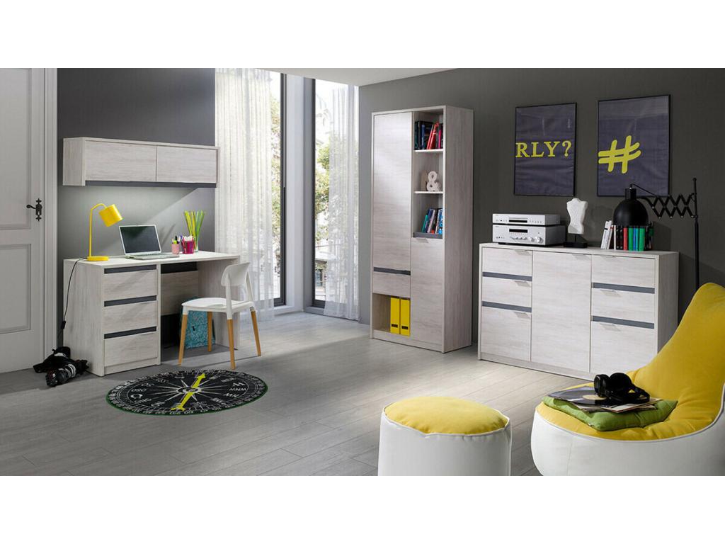 Oak Wood, Dresser, 90 X 135 cm, Brown