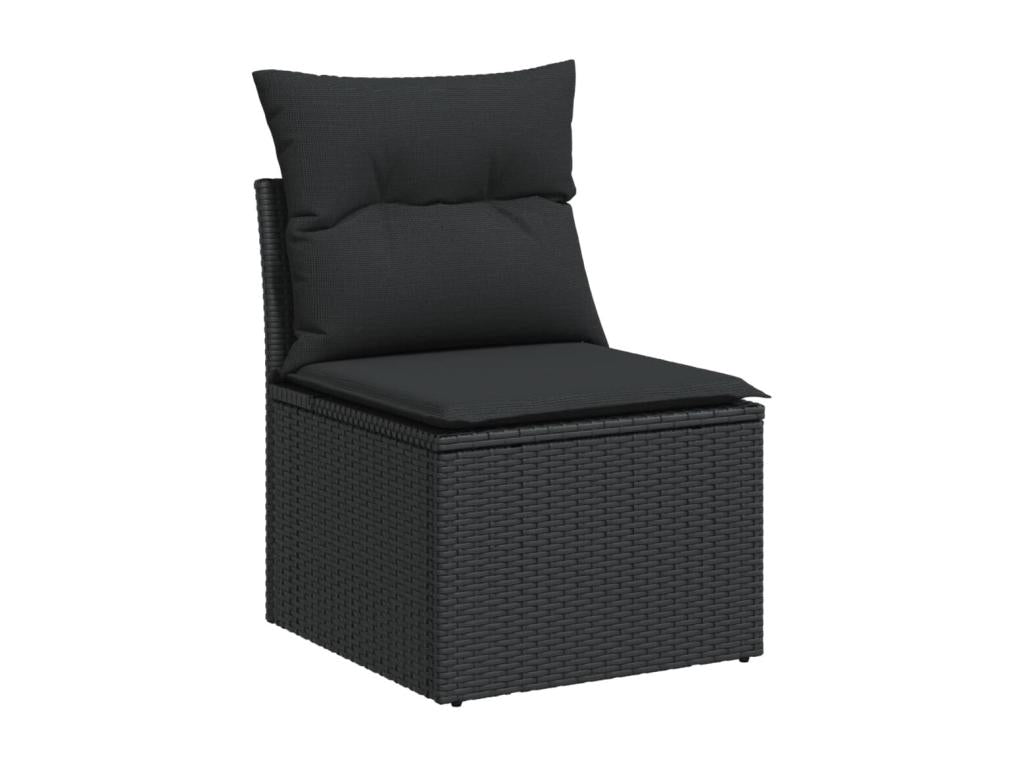 Woven Resin, Outdoor Furniture Set, Black