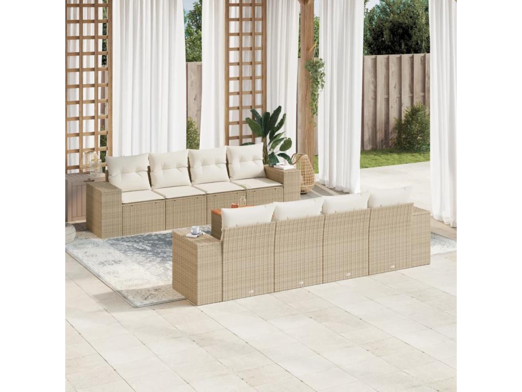 Woven Resin, Outdoor Furniture Set, Beige