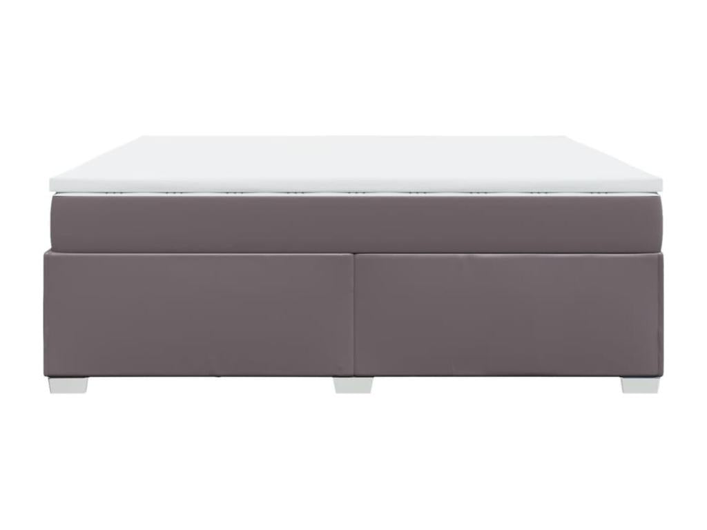 Faux Leather, Bed Base, 200 X 200 cm, Gray