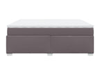 Faux Leather, Bed Base, 200 X 200 cm, Gray