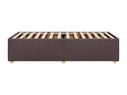 Fabric, Bed Frame, 90 X 190 cm, Brown