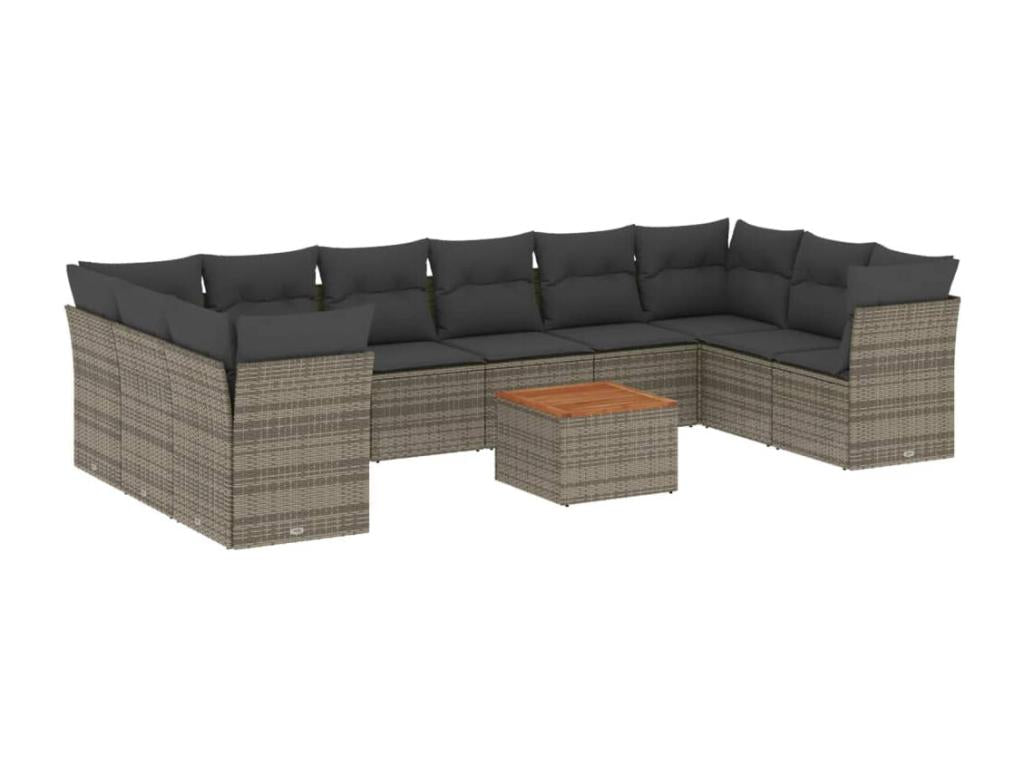 Woven Resin, Outdoor Furniture Set, Gray