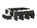 Woven Resin, Outdoor Furniture Set, Black