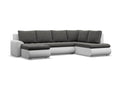 Sectional Sofa, Gray And Dark