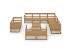 Pine Wood, Outdoor Furniture Set, Brown And Honey