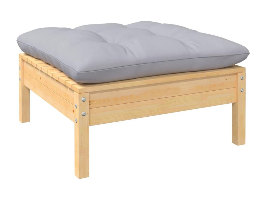 Pine Wood, Outdoor Furniture Set, Gray