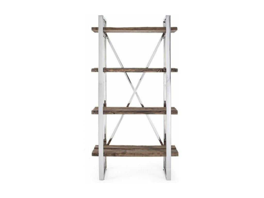 Solid Wood, Bookcase, Brown