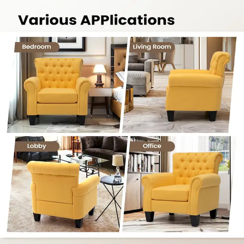 Pellebant Modern Accent Chair Club Armchair for Living Room