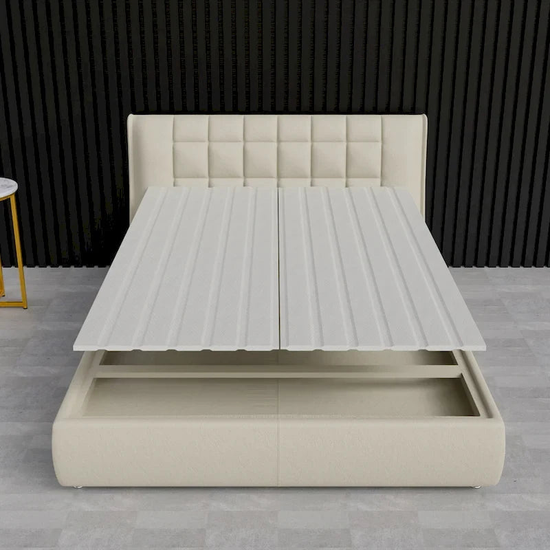 0.75 Vertical Standard Mattress Support Wooden Slats with Cover.