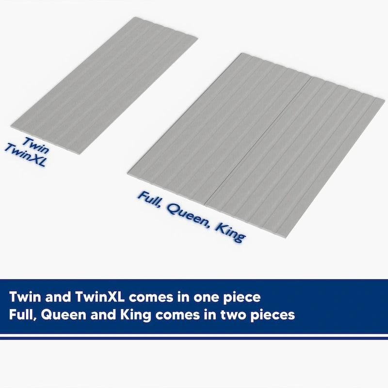 0.75 Vertical Standard Mattress Support Wooden Slats with Cover.