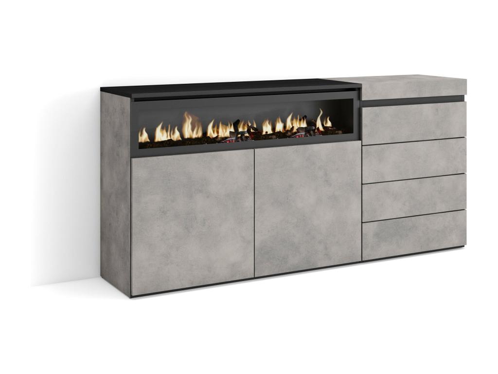 Sideboard, 135 X 57 X 75 cm, Gray