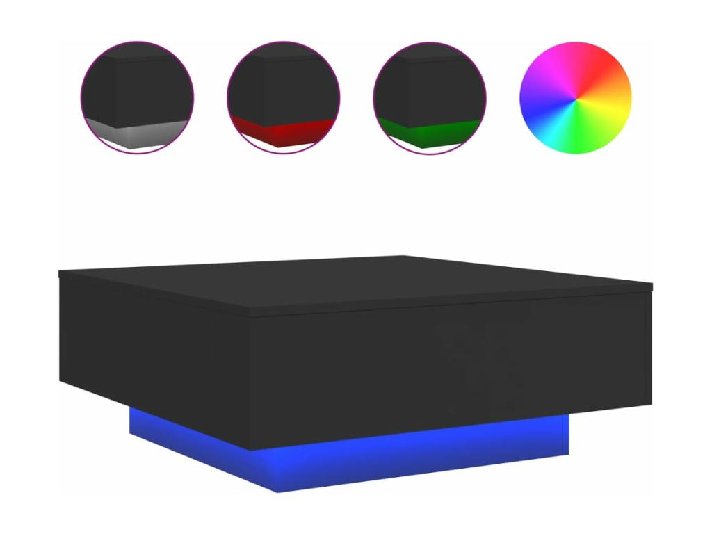 Coffee Table, 80 X 80 X 31 cm, Black