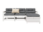 Pine Wood, Outdoor Furniture Set, White