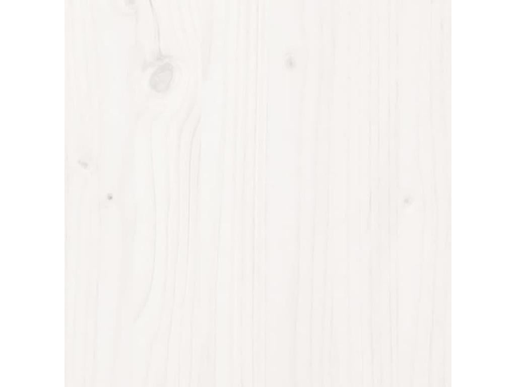 Solid Wood, Sideboard, 70 X 35 X 80 cm, White