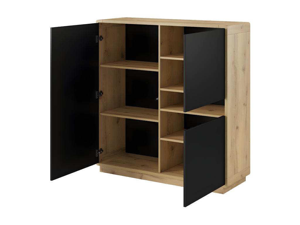 Oak Wood, Sideboard, Brown