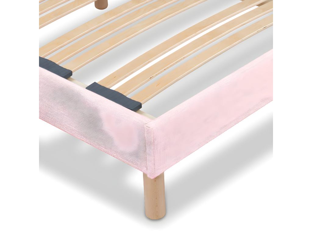 Bed Base, 140 X 190 cm, Pink