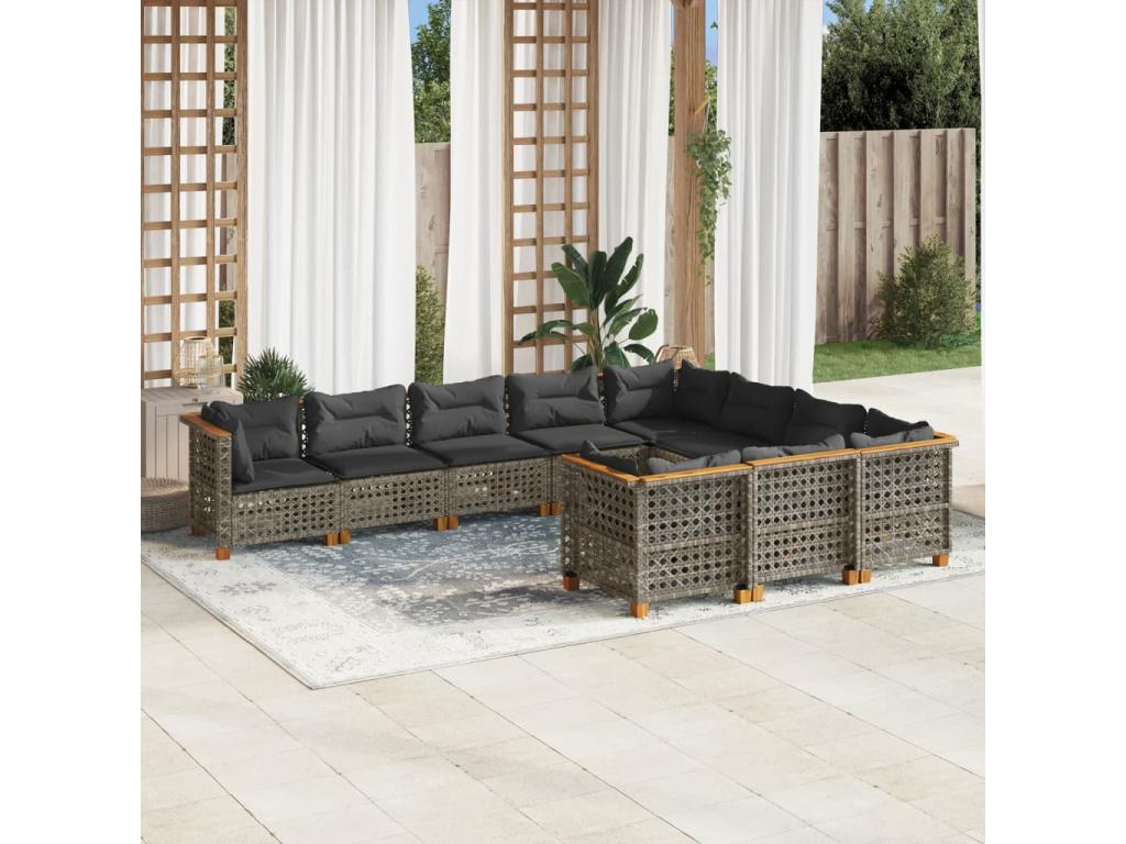 Woven Resin, Outdoor Furniture Set, Gray