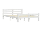 Pine Wood, Bed Frame, 120 X 200 cm, White
