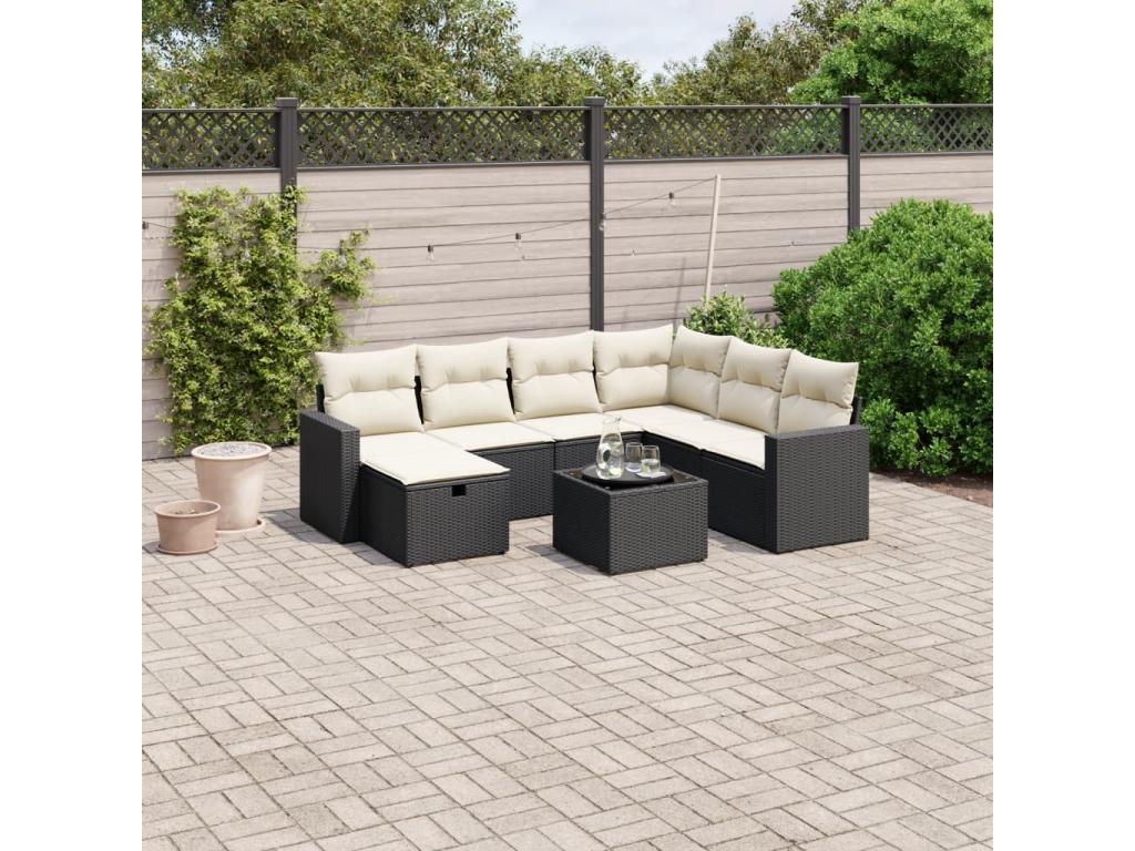 Woven Resin, Outdoor Furniture Set, Black