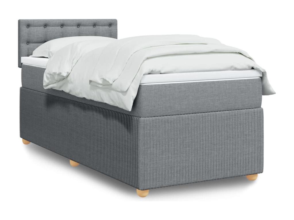 Fabric, Bed Base, 90 X 190 cm, Gray