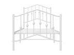 Metal, Bed Frame, 75 X 190 cm, White