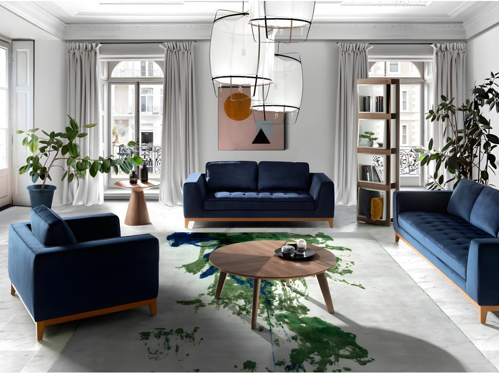 Walnut Wood, Shelf Unit, Red