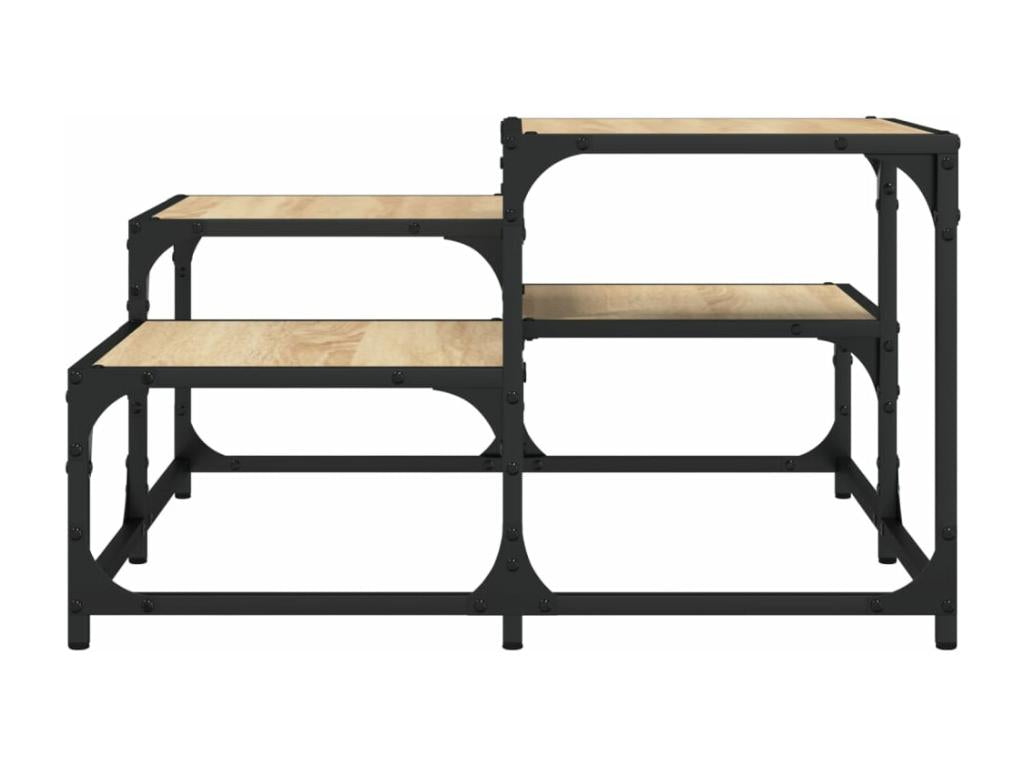 Oak Wood, Coffee Table, 68 X 68 X 40 cm, Brown