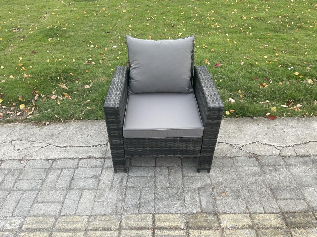 Woven Resin, Outdoor Furniture Set, Gray