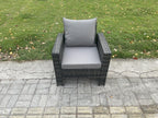 Woven Resin, Outdoor Furniture Set, Gray