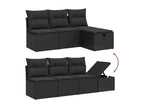 Woven Resin, Outdoor Furniture Set, Black