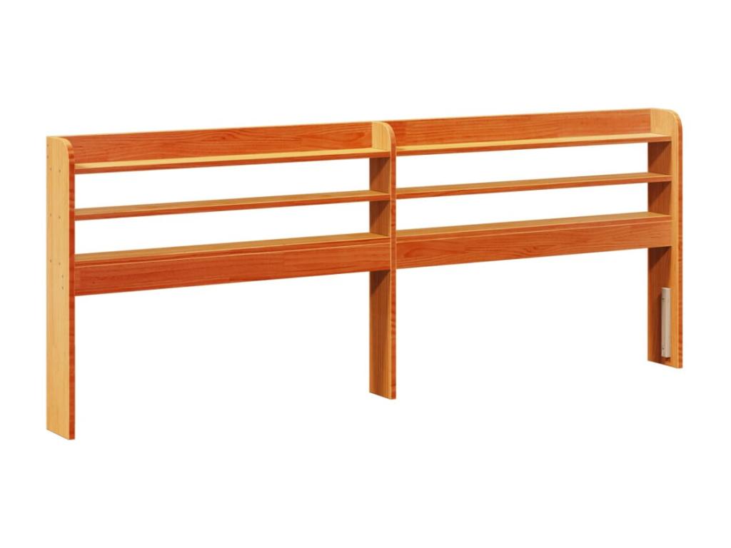 Pine Wood, Bed Frame, 140 X 200 cm, Brown