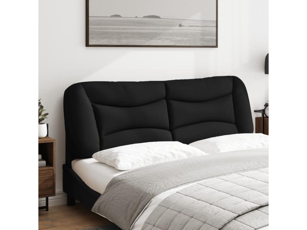 Fabric, Headboard, Black