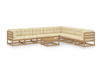 Pine Wood, Outdoor Furniture Set, Brown