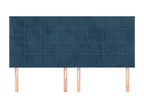 Velvet, Headboard, 100 X 5 X 78/88 cm, Blue