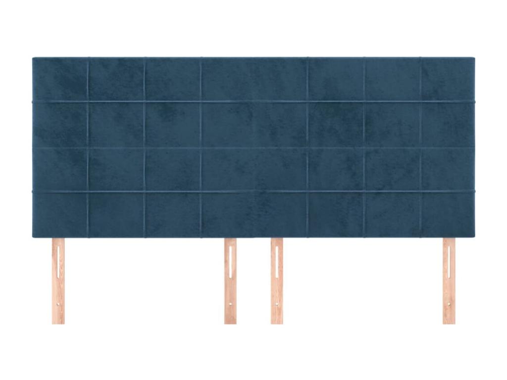 Velvet, Headboard, 100 X 5 X 78/88 cm, Blue