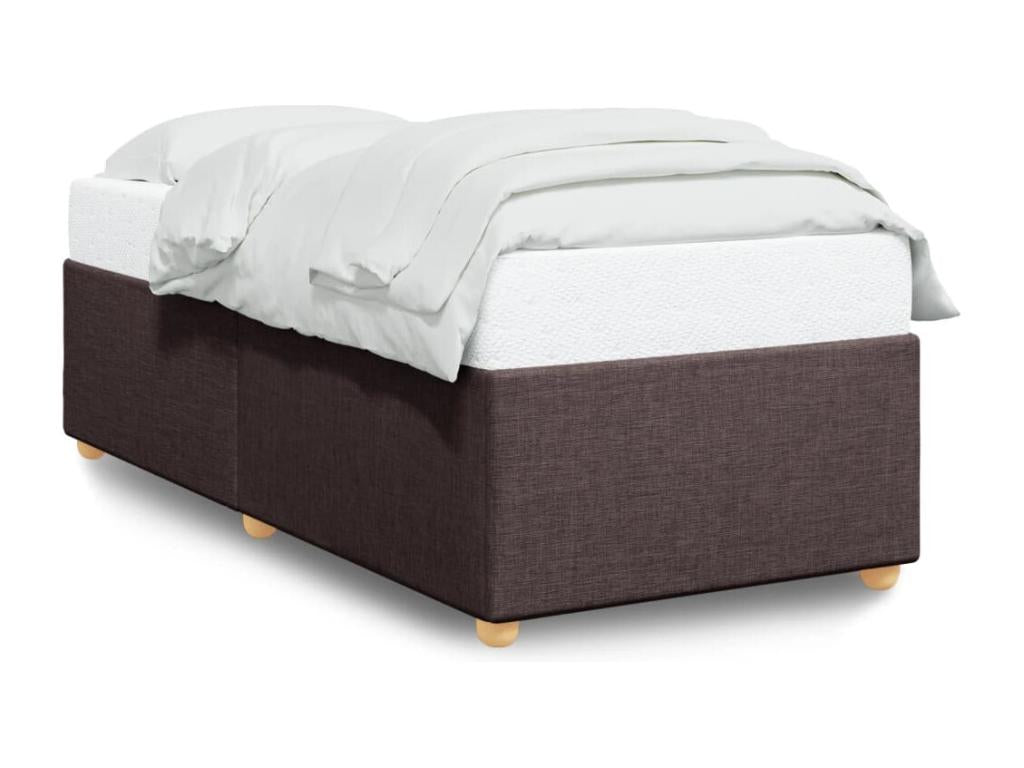 Fabric, Bed Frame, 90 X 190 cm, Brown