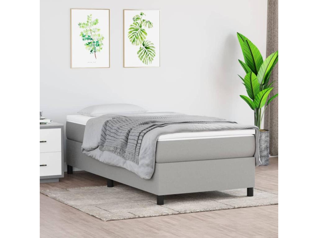 Fabric, Bed Base, 90 X 200 cm, Gray